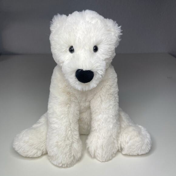 Jellycat Small Perry Polar Bear Plush 8” White Stuffed Animal - Picture 1 of 9